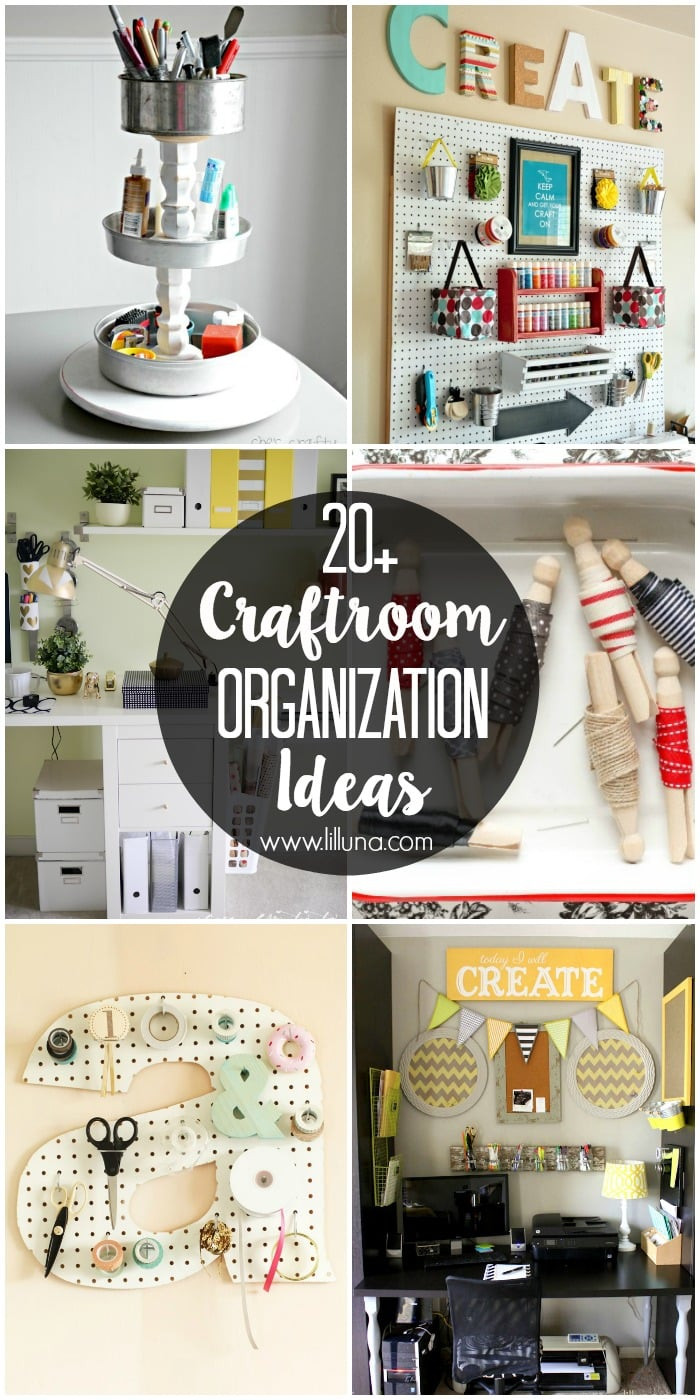 Craft Organization Ideas
 Craft Room Organization Ideas