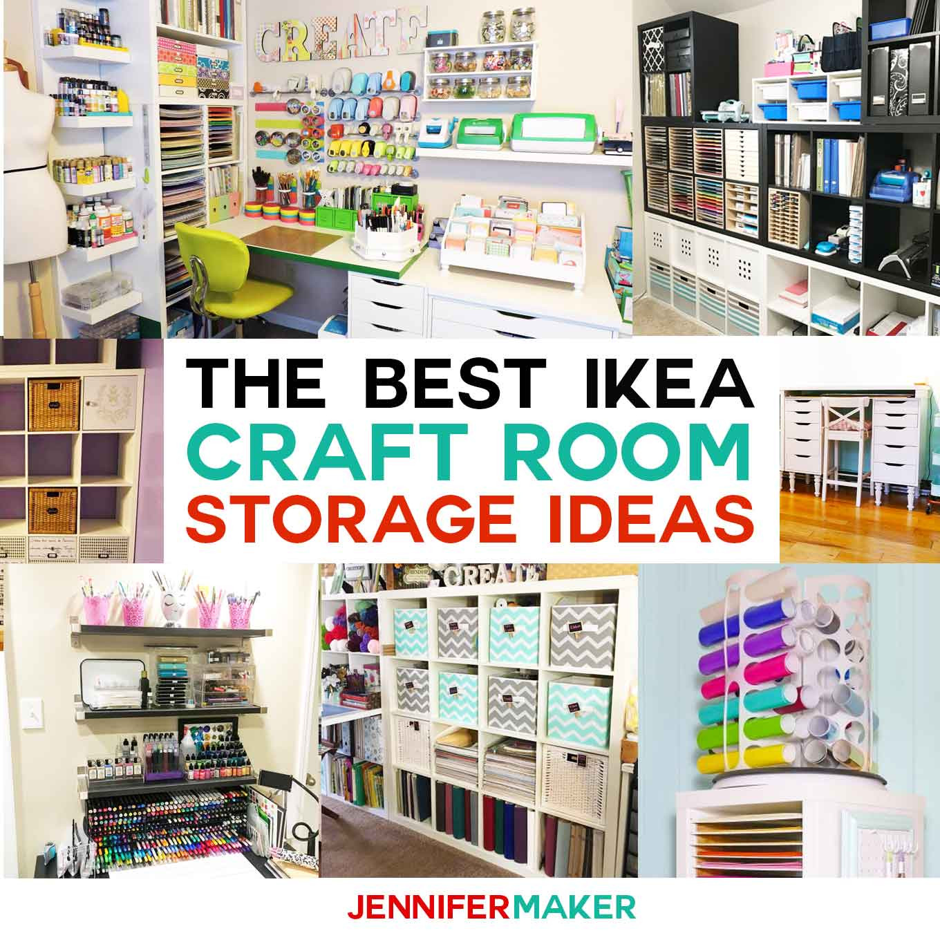 Craft Organization Ideas
 The Best IKEA Craft Room Storage Shelves & Ideas