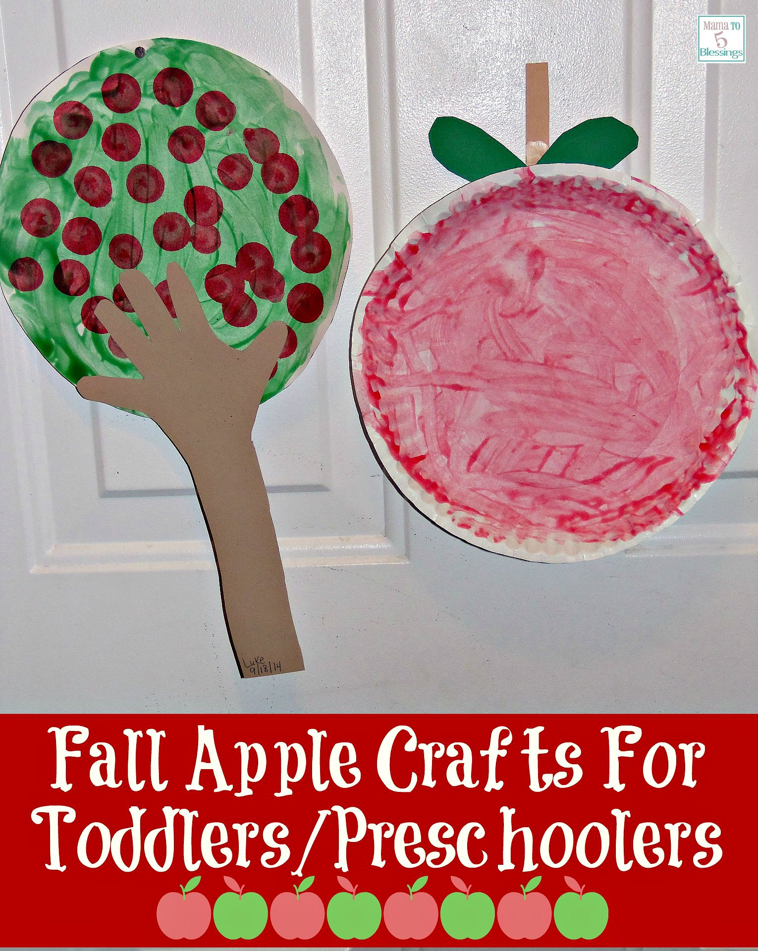 Craft Projects For Preschoolers
 Fall Apple Crafts For Toddlers Preschoolers