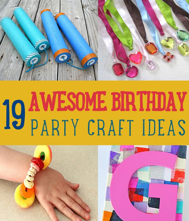 Crafts For Kids Party
 19 Awesome Birthday Party Craft Ideas that Will Make Your