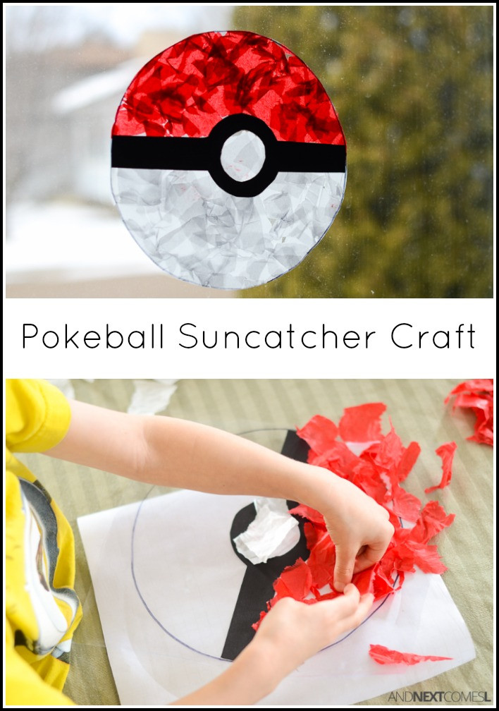 Crafts For Toddler Boys
 Pokeball Suncatcher Pokemon Craft for Kids