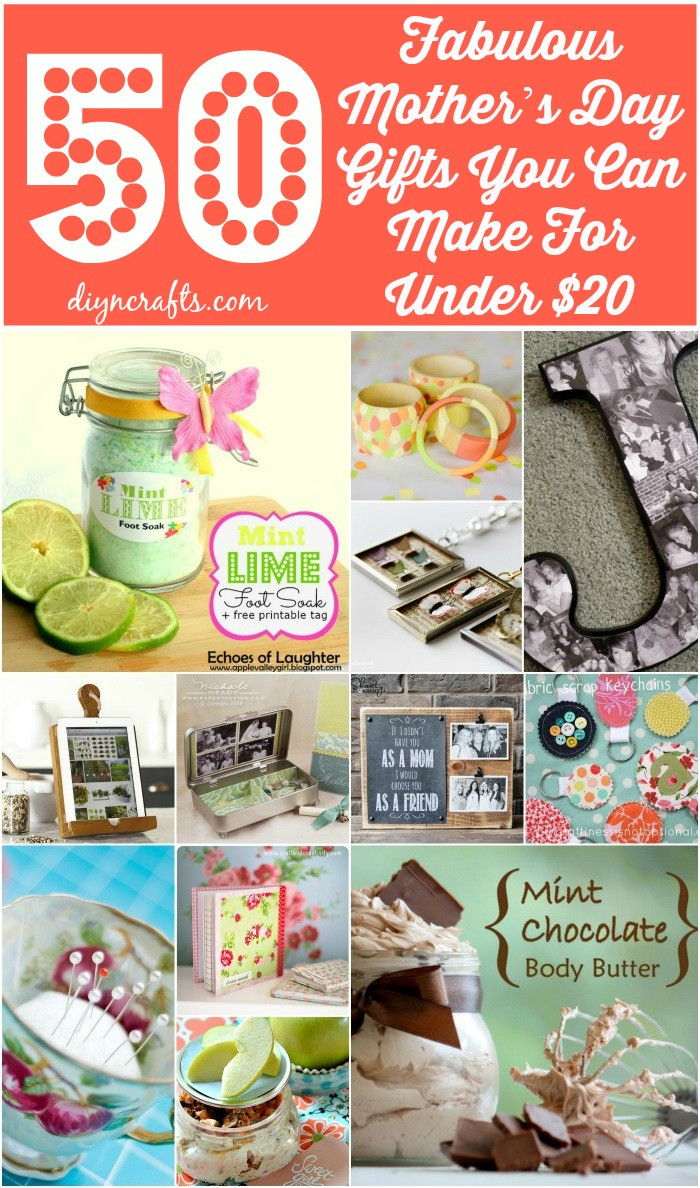 Crafty Gifts For Mom
 50 Fabulous Mother’s Day Gifts You Can Make For Under $20