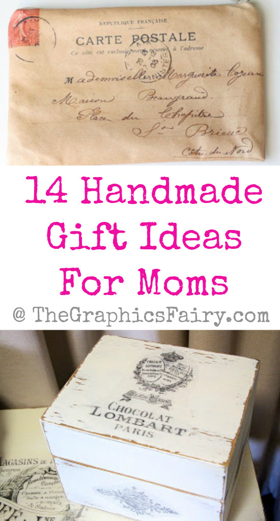 Crafty Gifts For Mom
 14 DIY Gift Ideas for Moms The Graphics Fairy