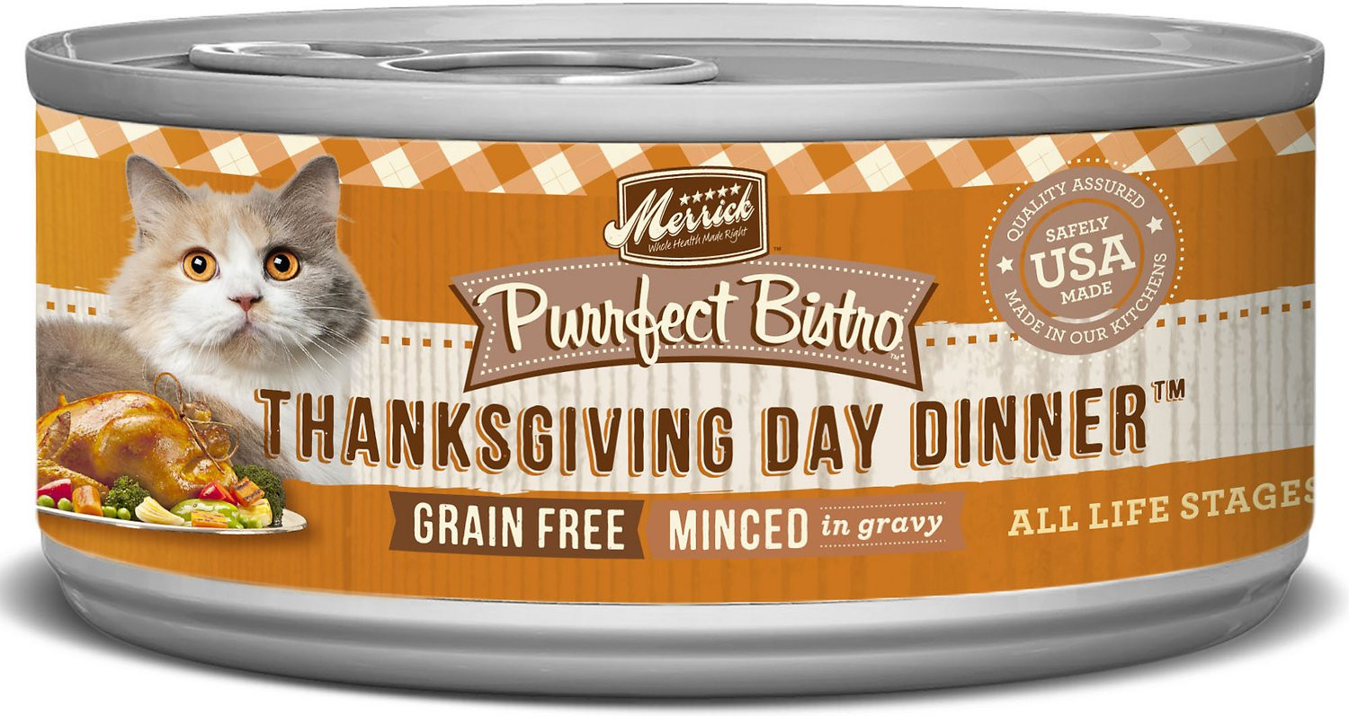 Craig'S Thanksgiving Dinner In A Can
 Merrick Purrfect Bistro Grain Free Thanksgiving Day Dinner