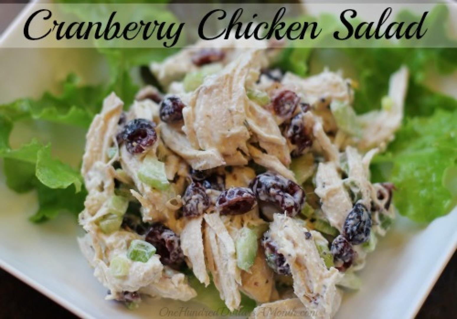 Cranberry Chicken Salad
 Cranberry Chicken Salad Recipe
