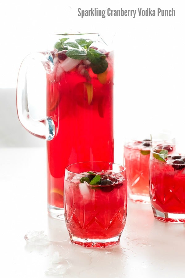 Cranberry Vodka Cocktails Recipes
 Sparkling Cranberry Vodka Punch