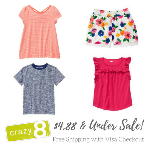 Crazy 8 Kids Fashion Line
 Crazy 8 Children s Clothes Sale $4 88 and UNDER