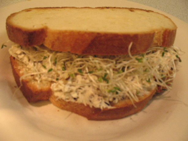 Cream Cheese And Olive Sandwiches
 Cream Cheese Black Olive Walnut And Sprout Sandwiches