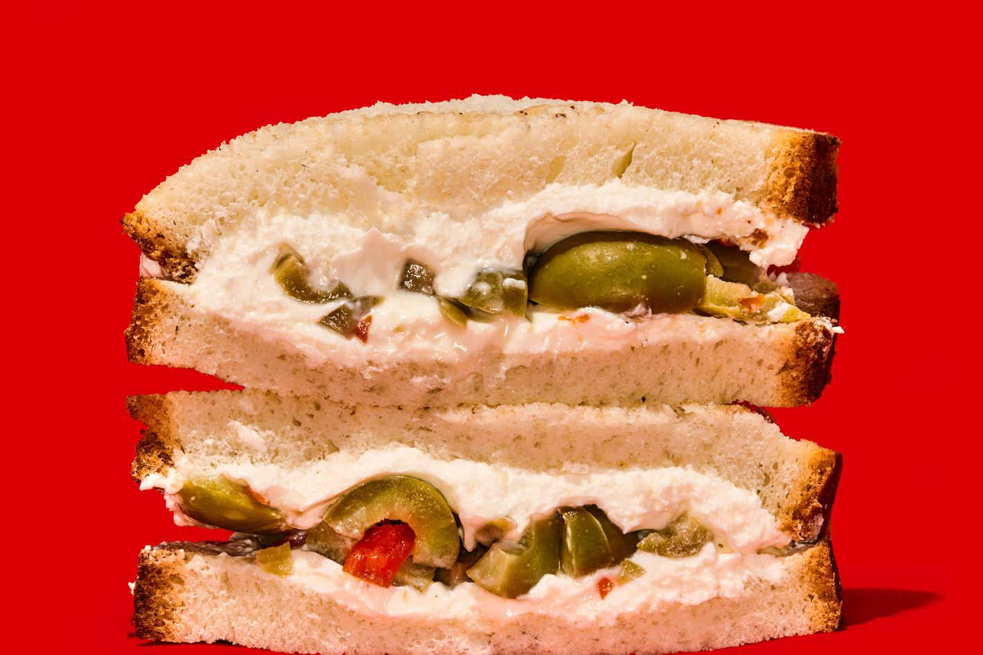 Cream Cheese And Olive Sandwiches
 The Absolute Best Sandwich to Eat at Your Desk