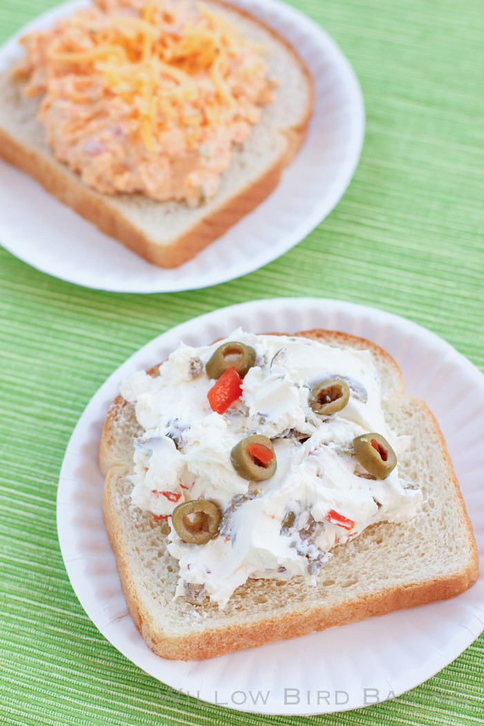 Cream Cheese And Olive Sandwiches
 Simple Sandwich Spreads Pimento Cheese and Olive Cream