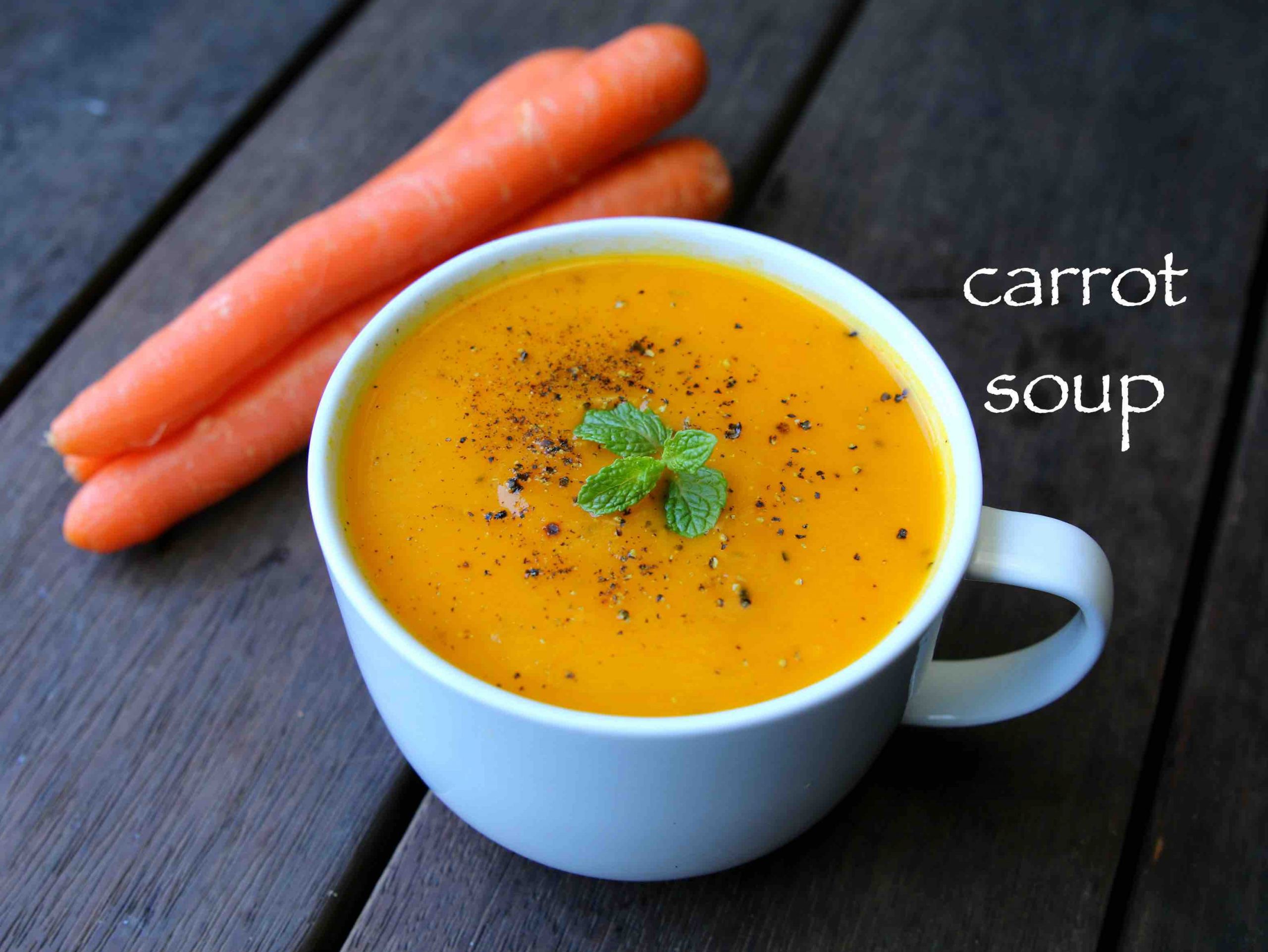 Cream Of Carrot Soup
 carrot soup recipe gajar ka soup recipe