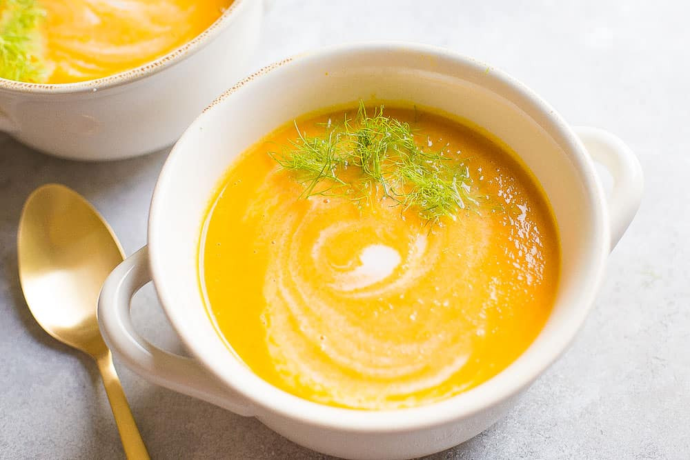 Cream Of Carrot Soup
 Creamy Carrot and Ginger Soup Dairy Free Wholesomelicious