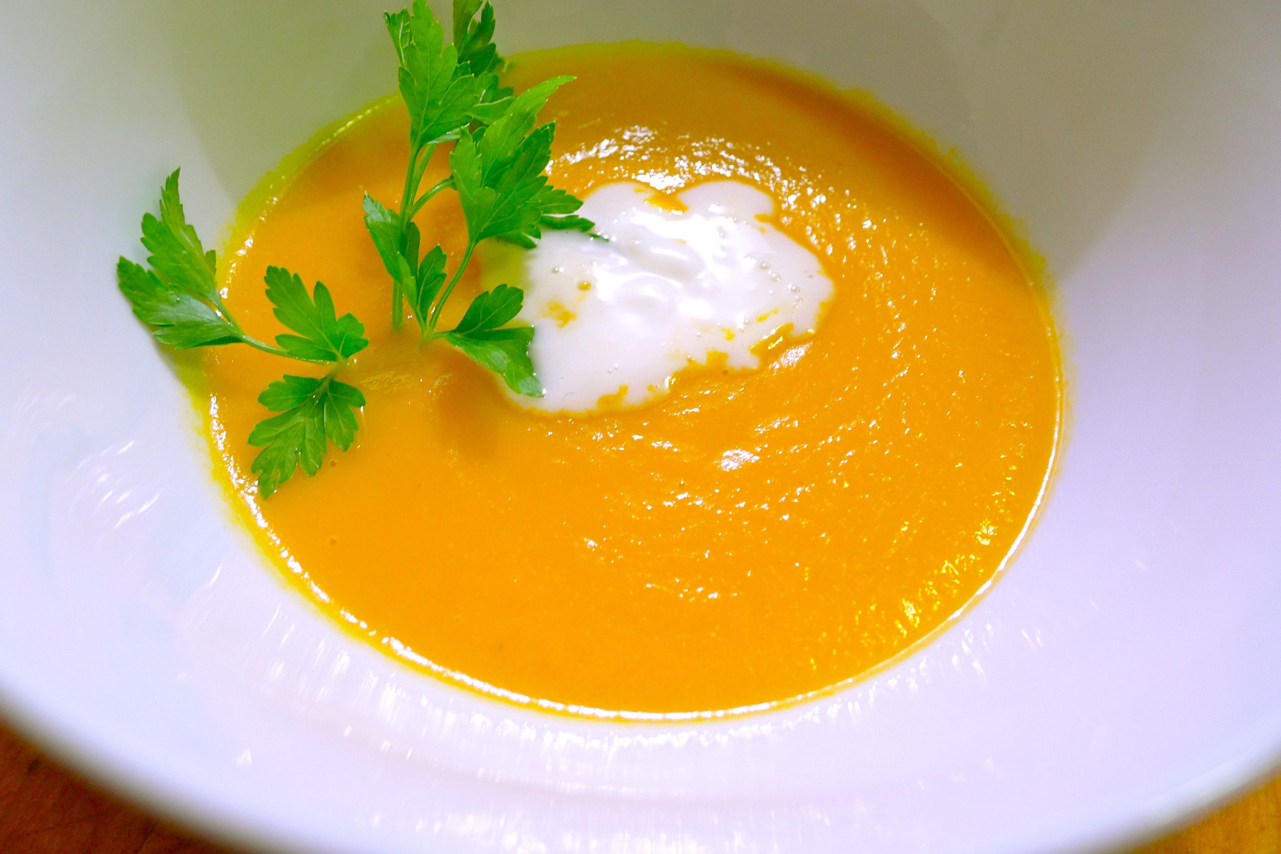 Cream Of Carrot Soup
 Cream of Carrot Soup with Cumin and Honey