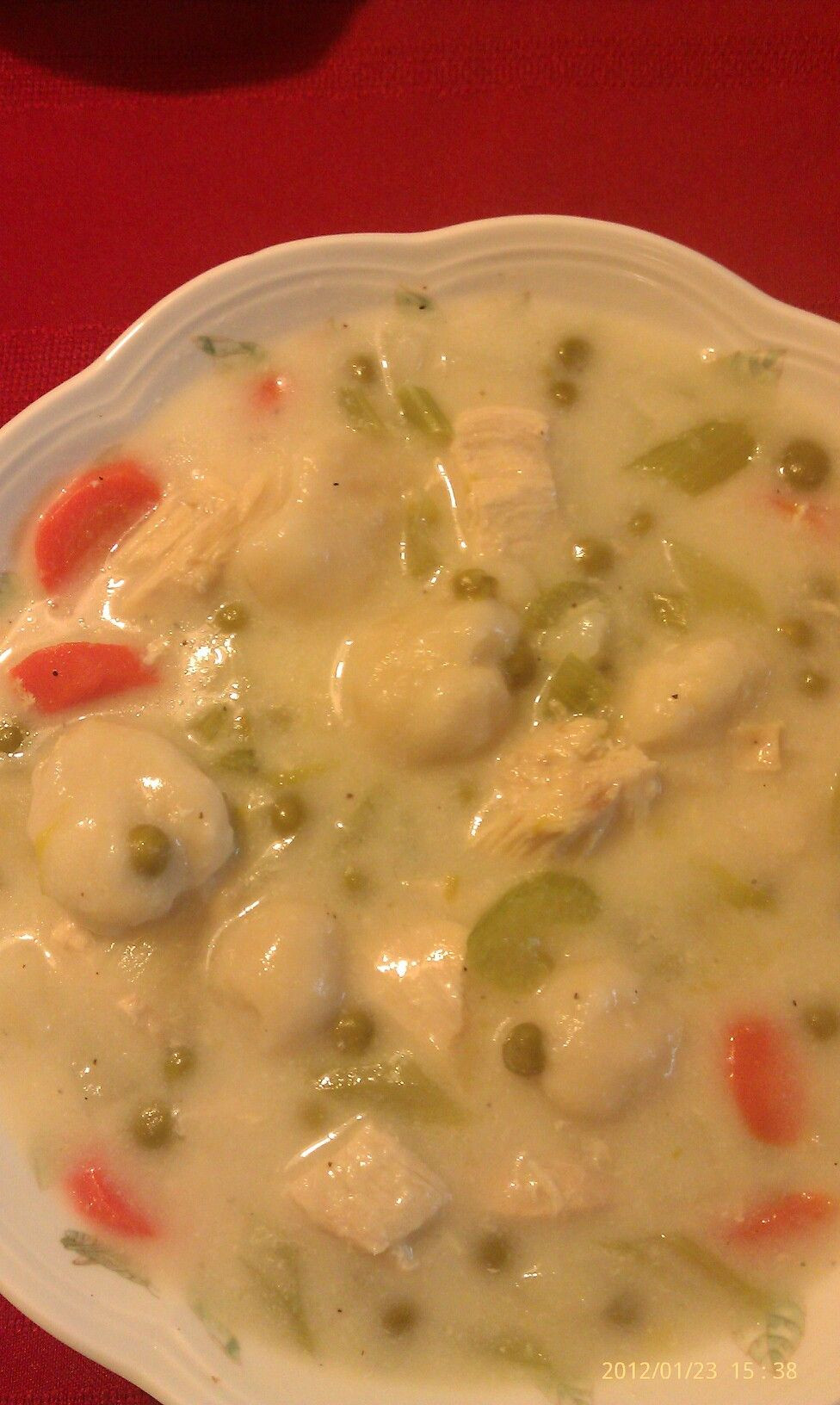 Creamy Chicken And Dumpling Soup
 Creamy chicken and dumpling soup