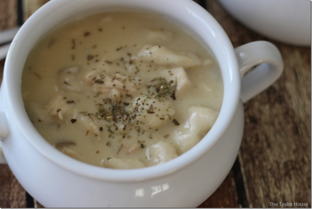 Creamy Chicken And Dumpling Soup
 Slow Cooker Creamy Chicken Dumpling Soup