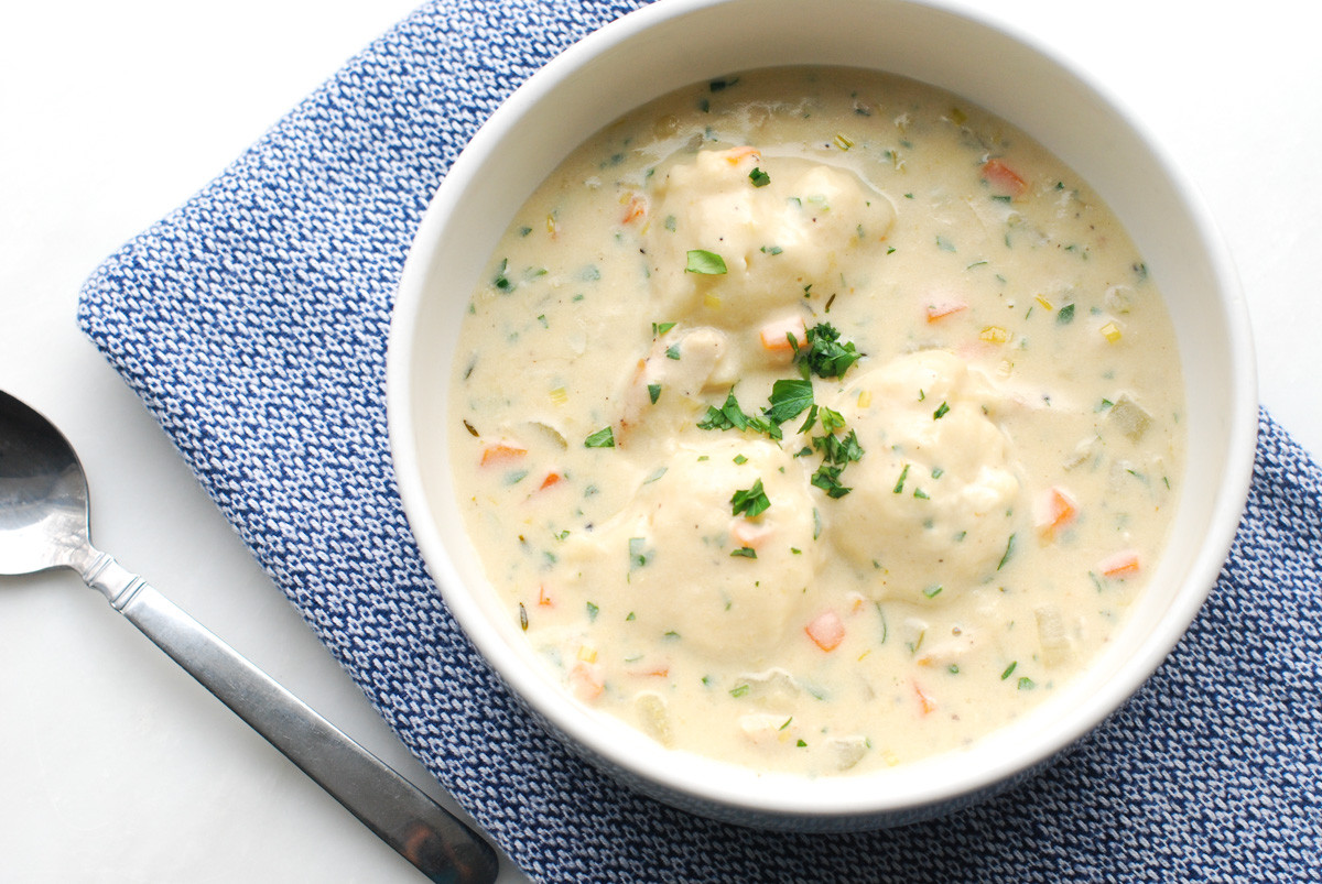 Creamy Chicken And Dumpling Soup
 Creamy Chicken Soup with Dumplings