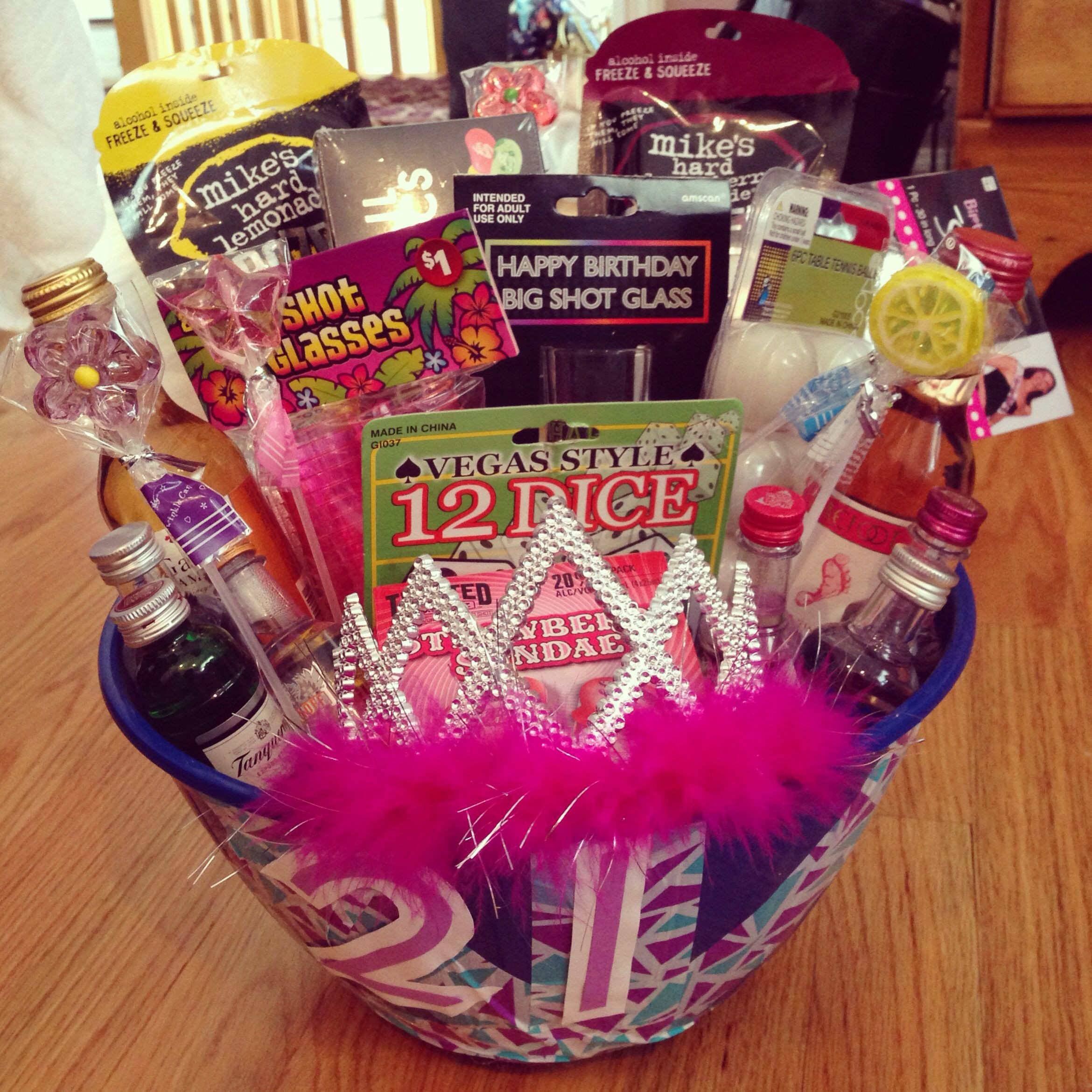 Creative 21St Birthday Gift Ideas For Her
 21st Birthday t basket diy