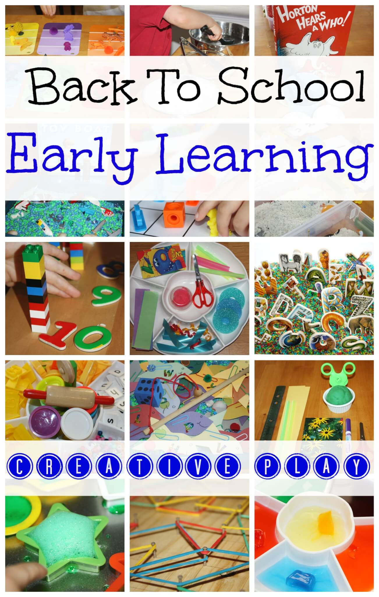 Creative Activities For Kids
 Early Learning Play Ideas