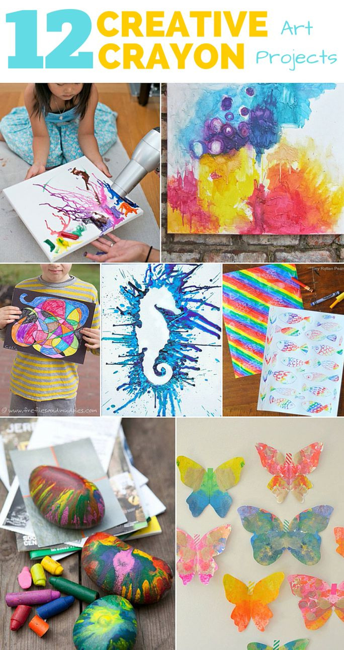 Creative Activities For Kids
 12 CREATIVE CRAYON ART PROJECTS FOR KIDS