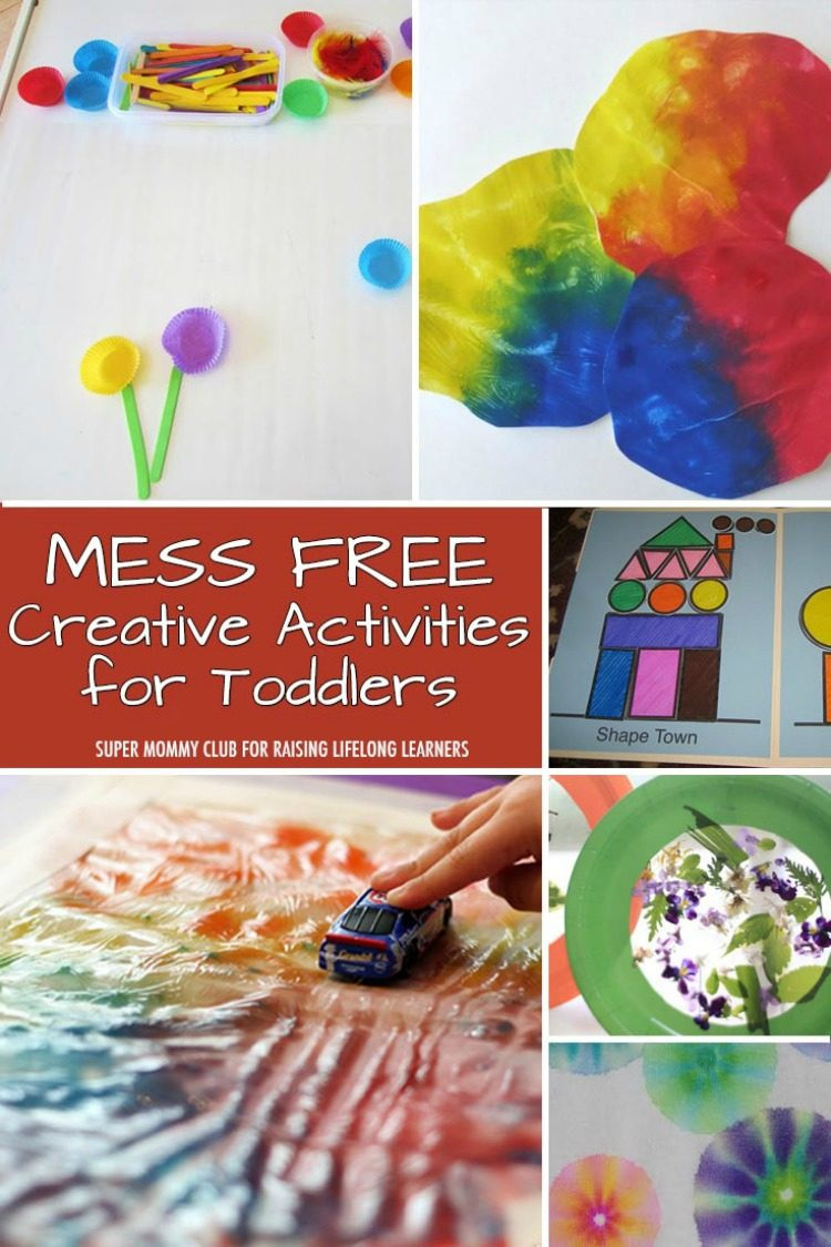 Creative Art For Toddlers
 8 Mess Free Creative Activities for Toddlers