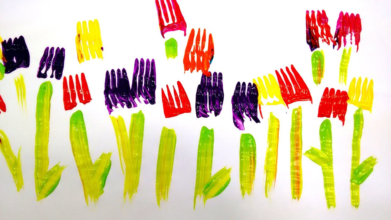 Creative Art For Toddlers
 Painting With Forks Easy Activity For Kids