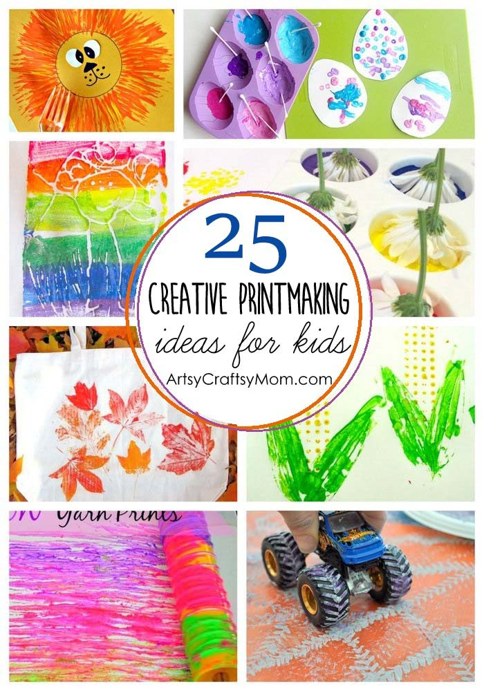 Creative Art For Toddlers
 25 Creative Printmaking Ideas for kids Artsy Craftsy Mom