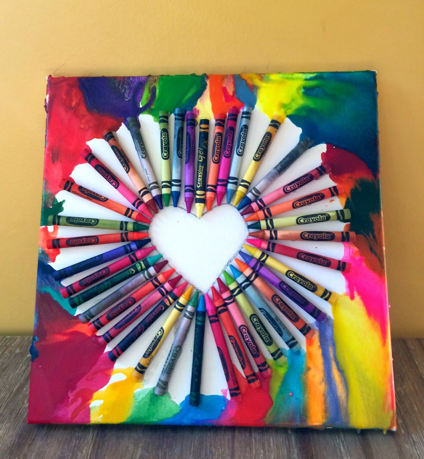 Creative Arts And Crafts Ideas For Adults
 Easy Crayon art only takes 45 minutes to make good for