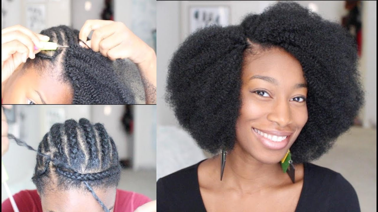 Crochet Afro Hairstyles
 Two Minute Tutorial The Most Natural Looking Crochet Afro