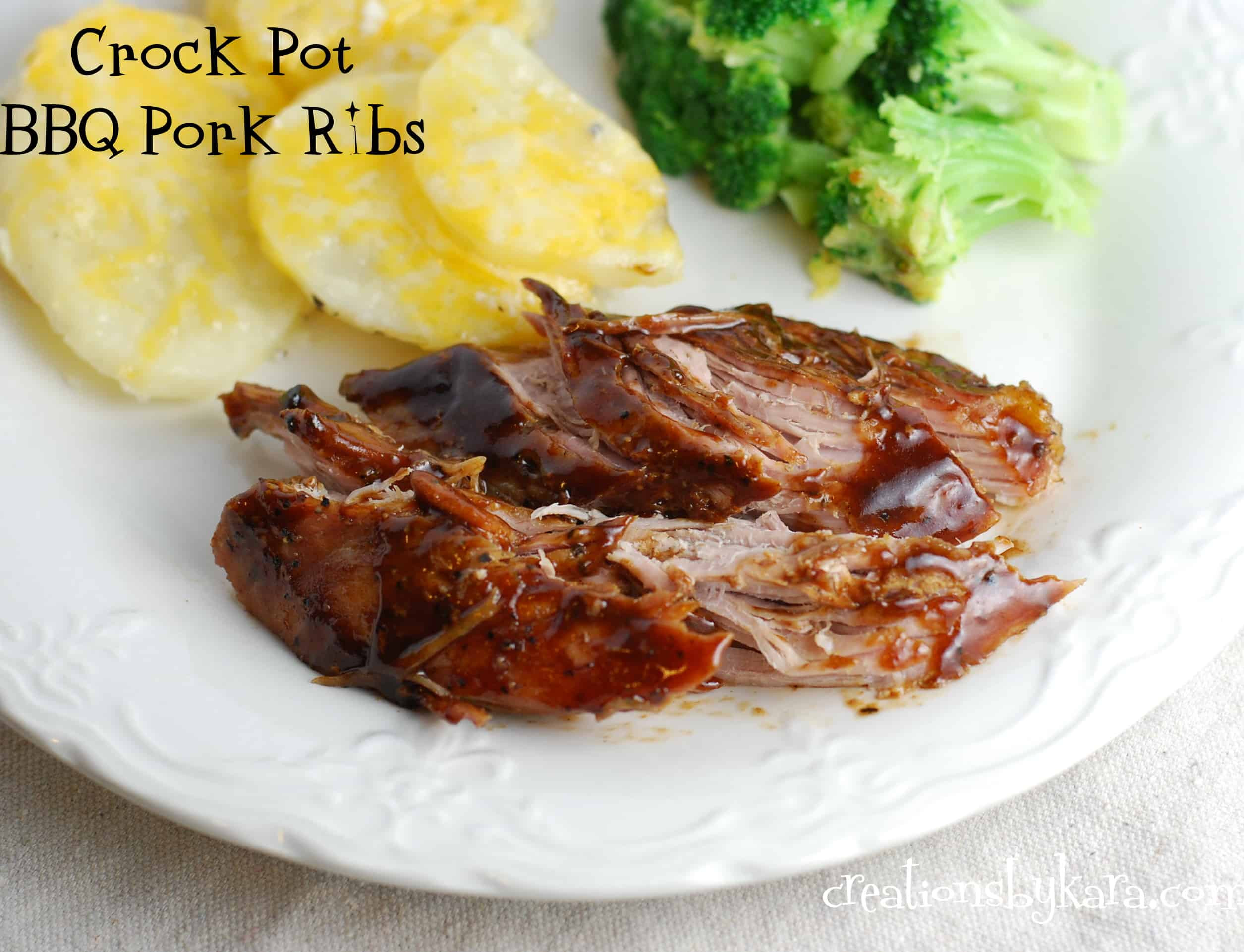 Crockpot Bbq Pork Loin
 Crock pot BBQ pork ribs