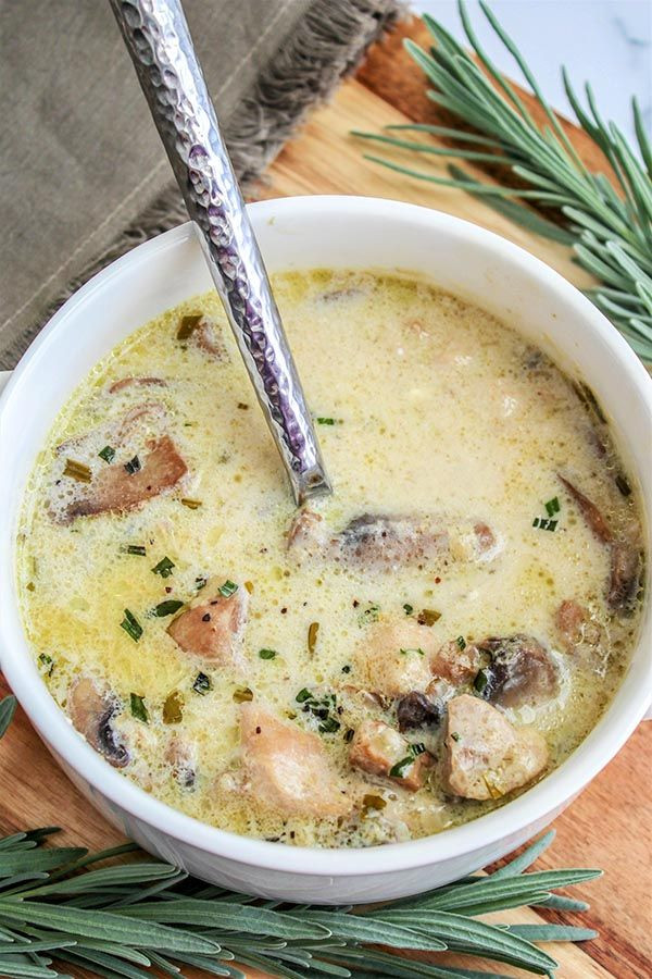 Crockpot Chicken Recipes With Cream Of Mushroom Soup
 Crockpot Cream of Chicken and Mushroom Soup Keto Soup