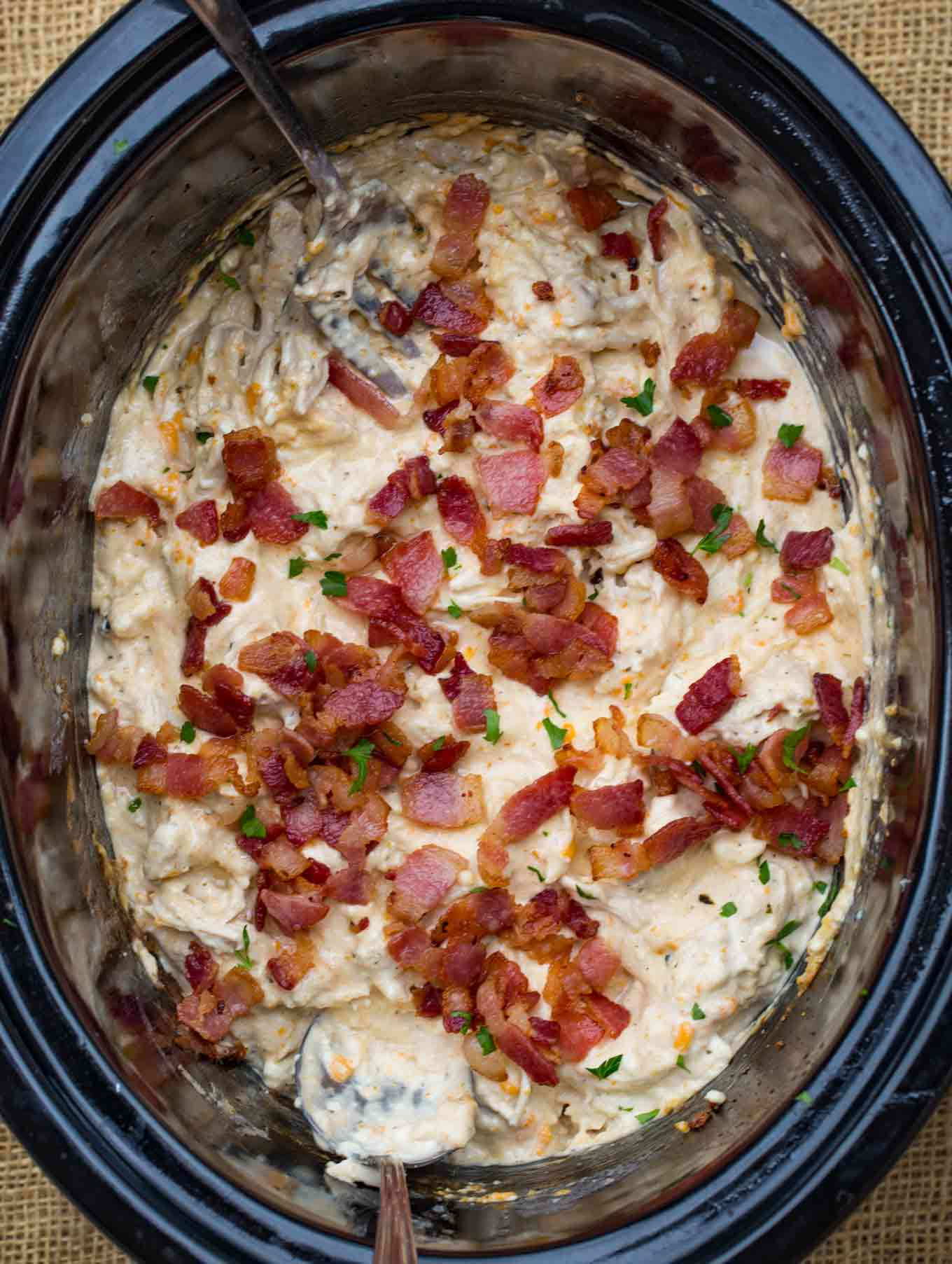 Crockpot Chicken Sandwiches
 Slow Cooker Chicken Bacon Ranch Sandwiches Crack Chicken