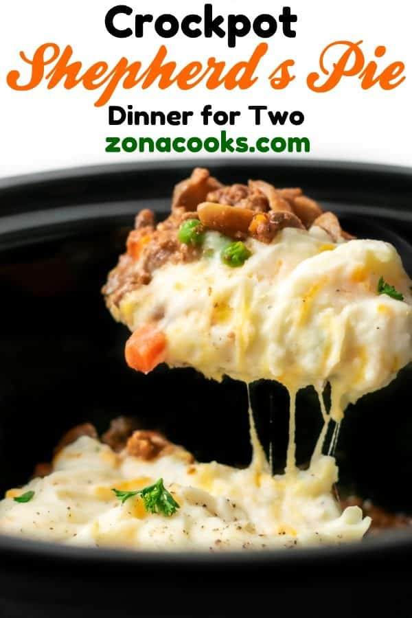 Crockpot Dinners For Two
 Crockpot Shepherd s Pie Dinner for Two • Zona Cooks