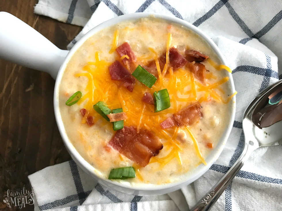 Crockpot Hashbrown Potato Soup
 Loaded Crockpot Hash Brown Potato Soup Family Fresh Meals