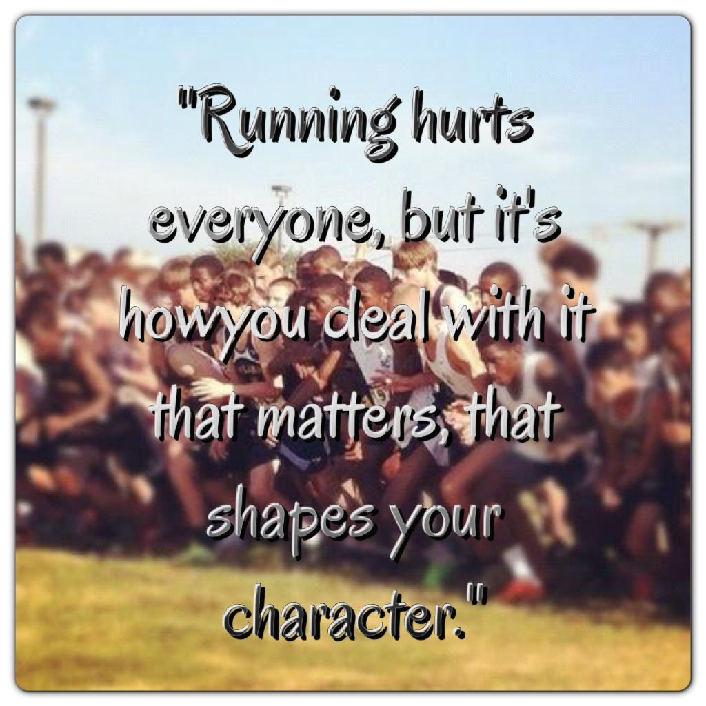 Cross Country Motivational Quotes
 Running hurts Motivation Inspiration Cross country