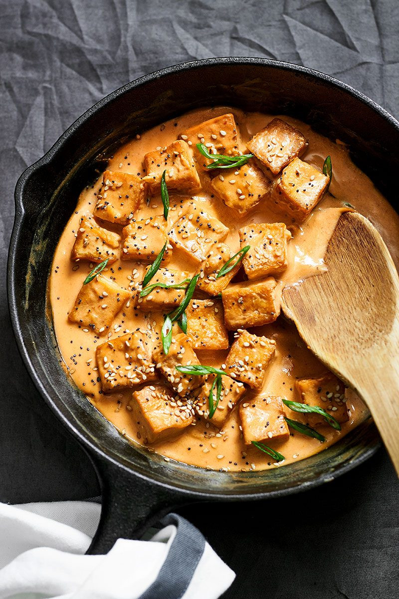 Cubed Tofu Recipes
 Tofu Stir Fry Recipe with Tahini Sauce — Eatwell101