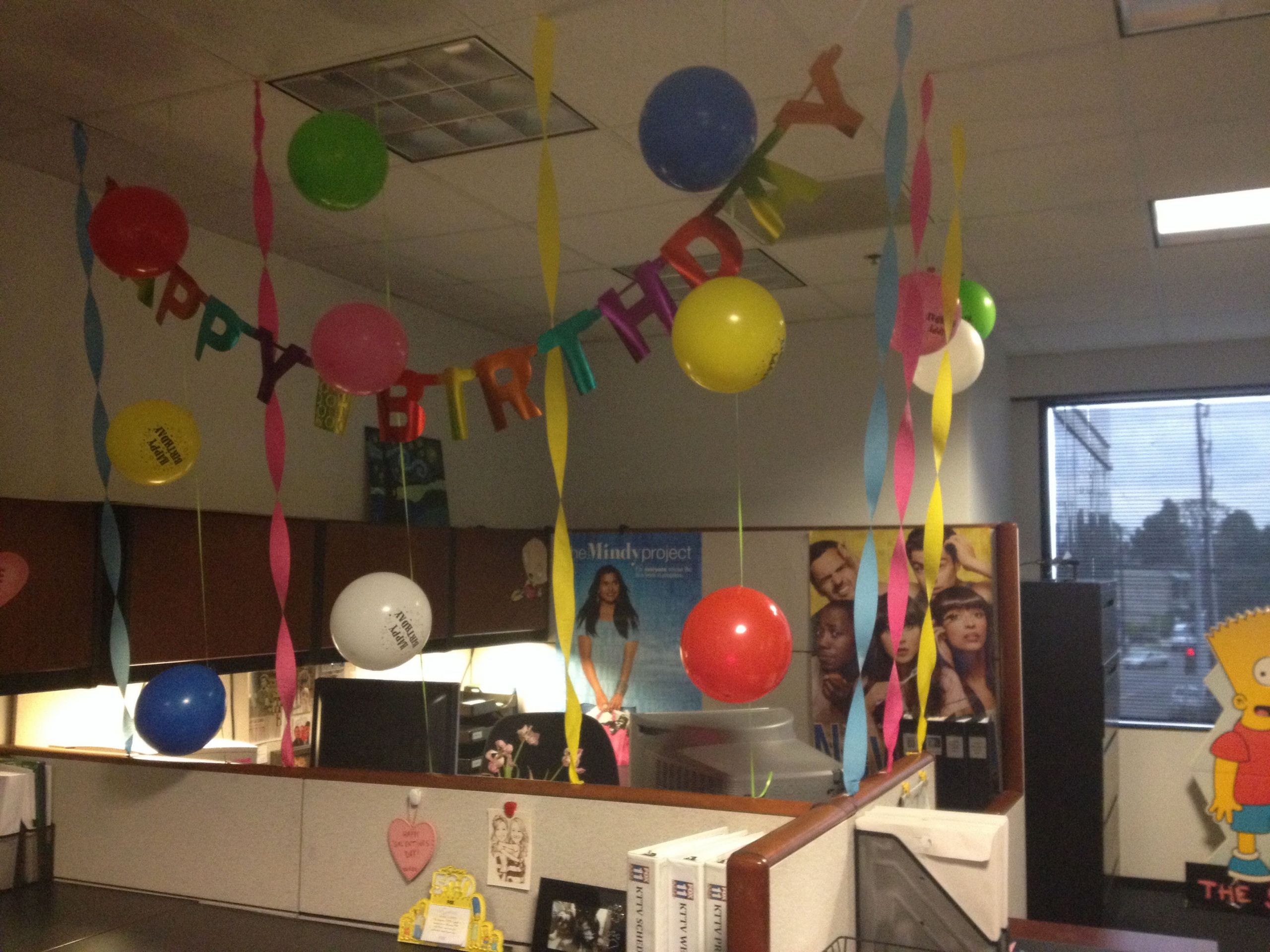 Cubicle Birthday Decorations
 cubicle birthday decoration surprise