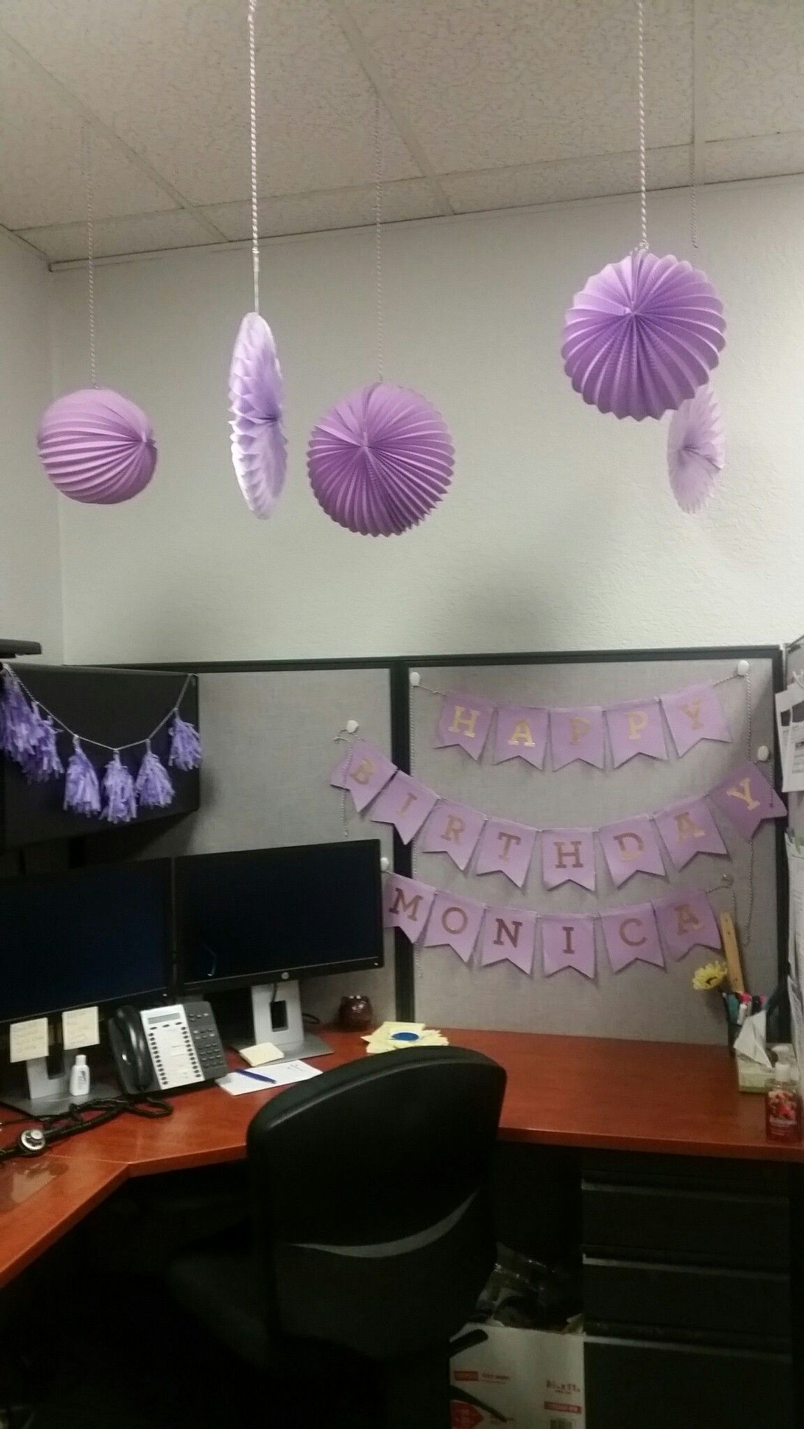 Cubicle Birthday Decorations
 Cubicle birthday decorations
