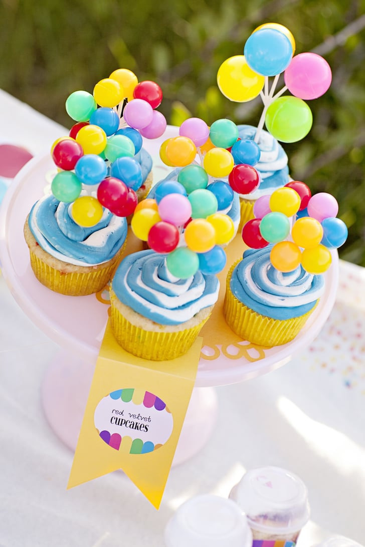 Cupcake Ideas For Birthday
 Balloon Cupcakes Up Birthday Party Ideas