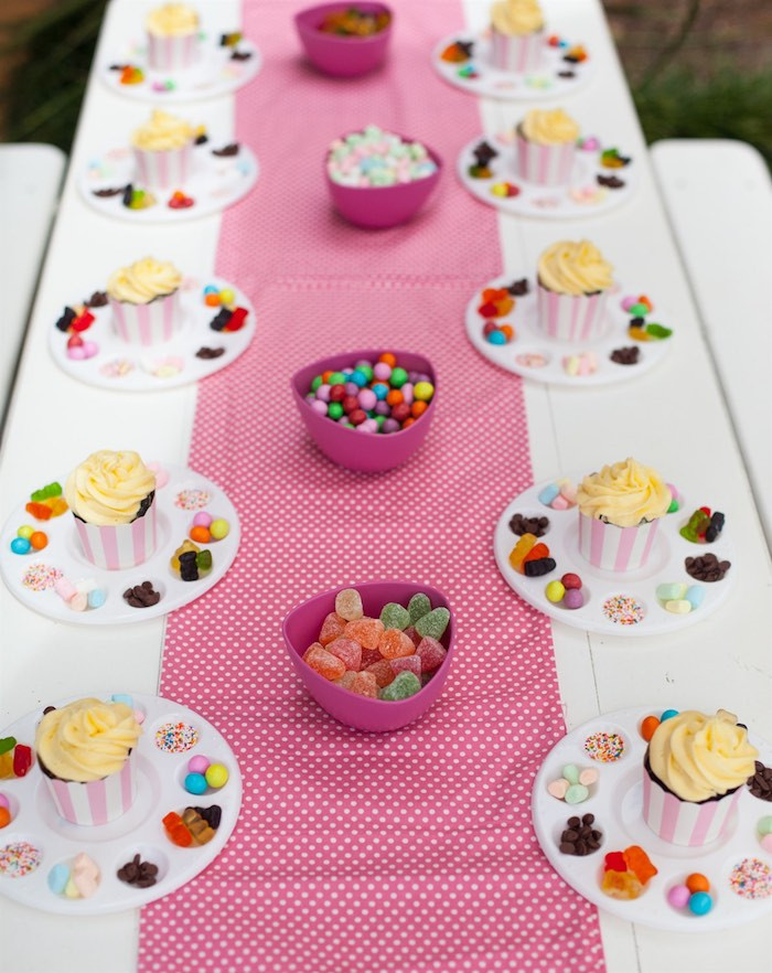 Cupcake Themed Birthday Party
 Kara s Party Ideas Shabby Chic Baking Themed Birthday Party