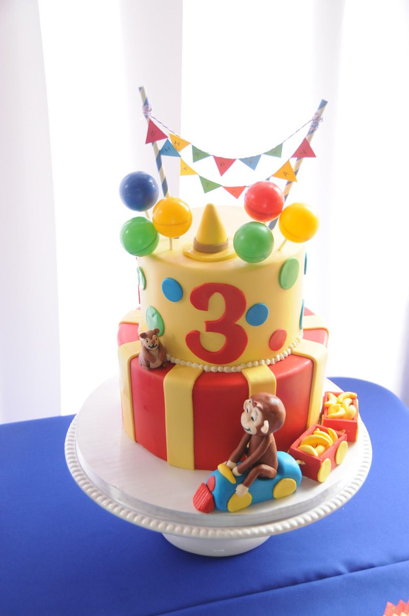 Curious George Birthday Cake
 Curious George in The Park Birthday Party The