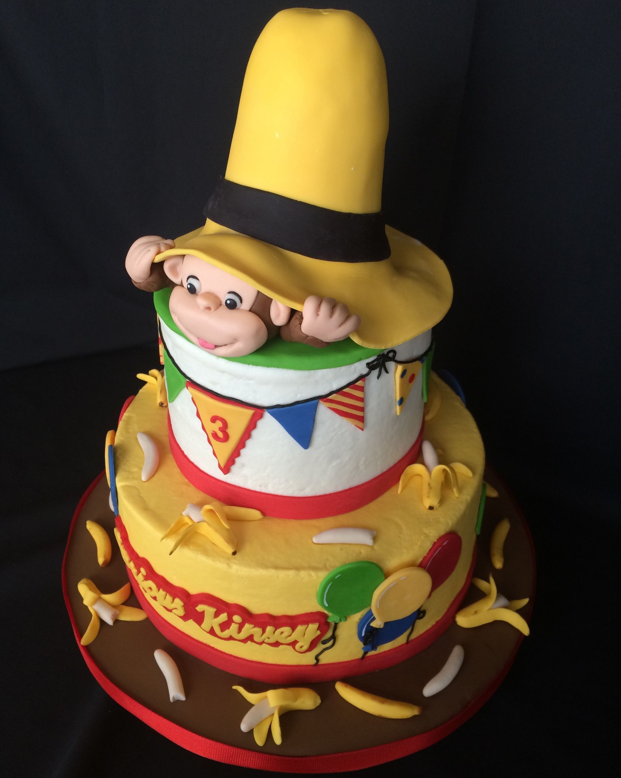 Curious George Birthday Cake
 Curious George CakeCentral
