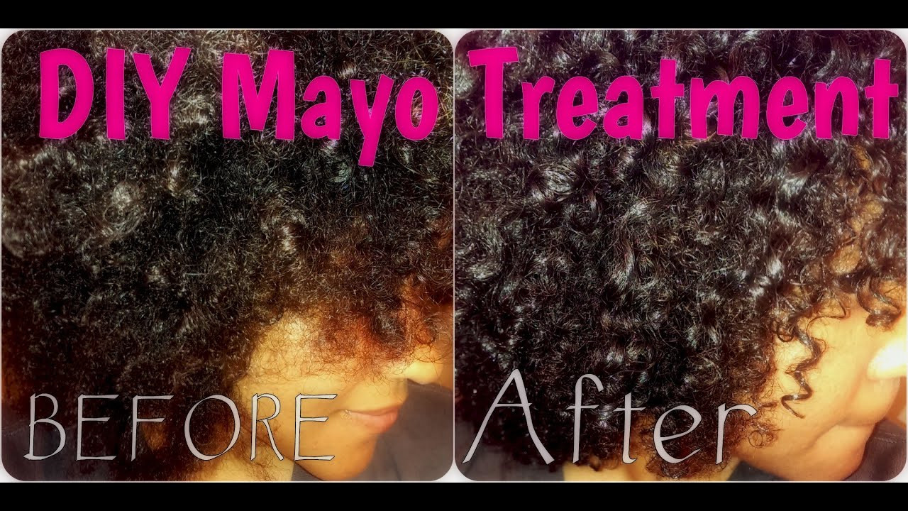 Curly Hair Treatment DIY
 Mayo Deep Conditioning Protein Treatment on Natural Curly