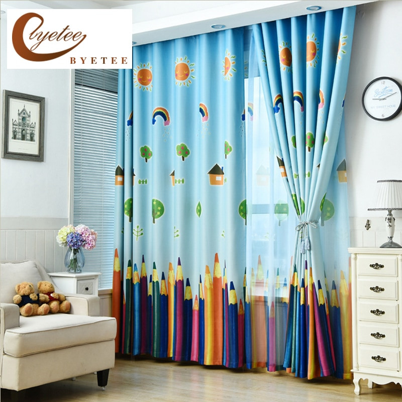 Curtains For Kids Room
 [byetee] New Curtains Blackout Curtain Fabric Pencil