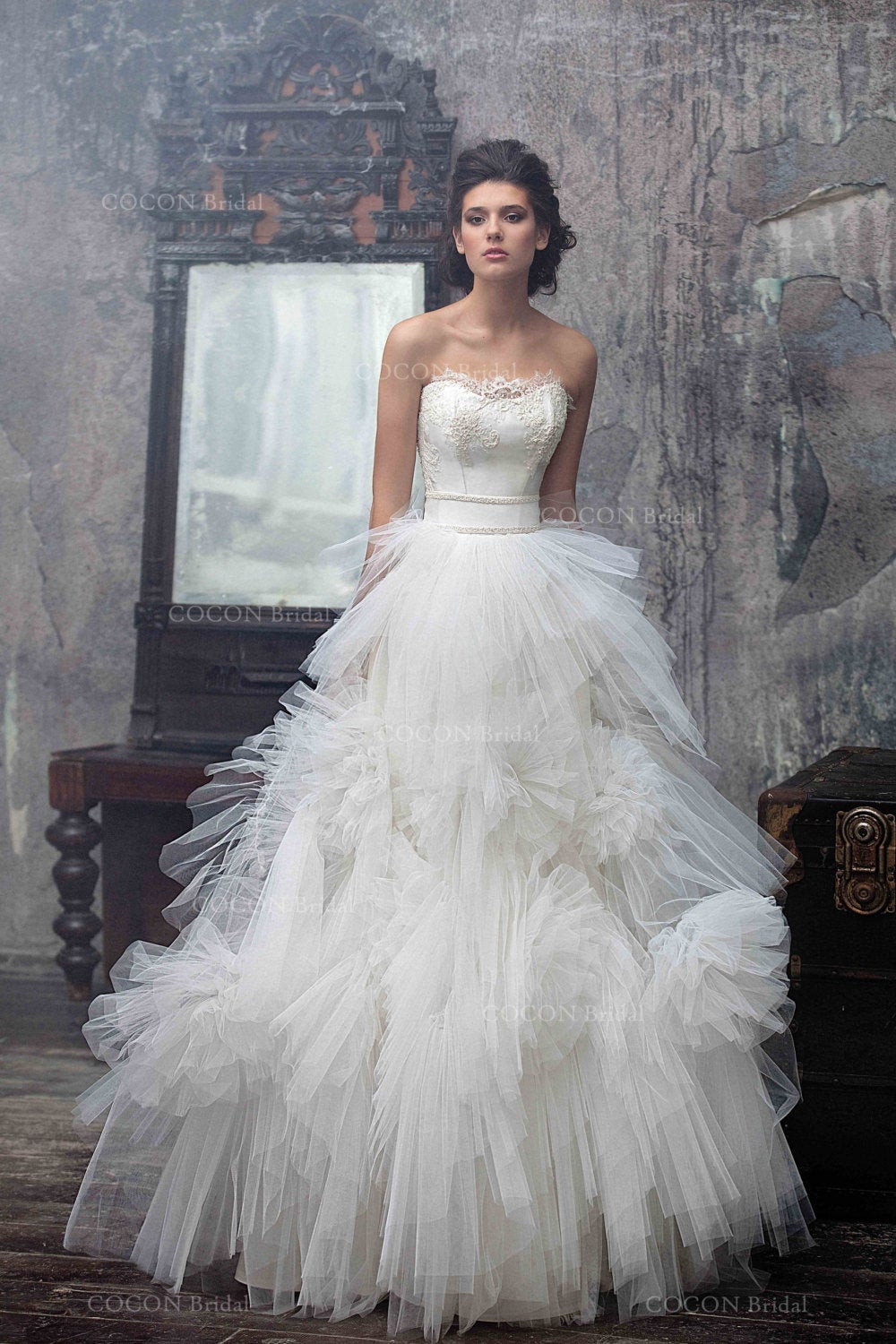 Custom Wedding Dress
 Wedding dress Designer wedding dress gown Tulle Wedding