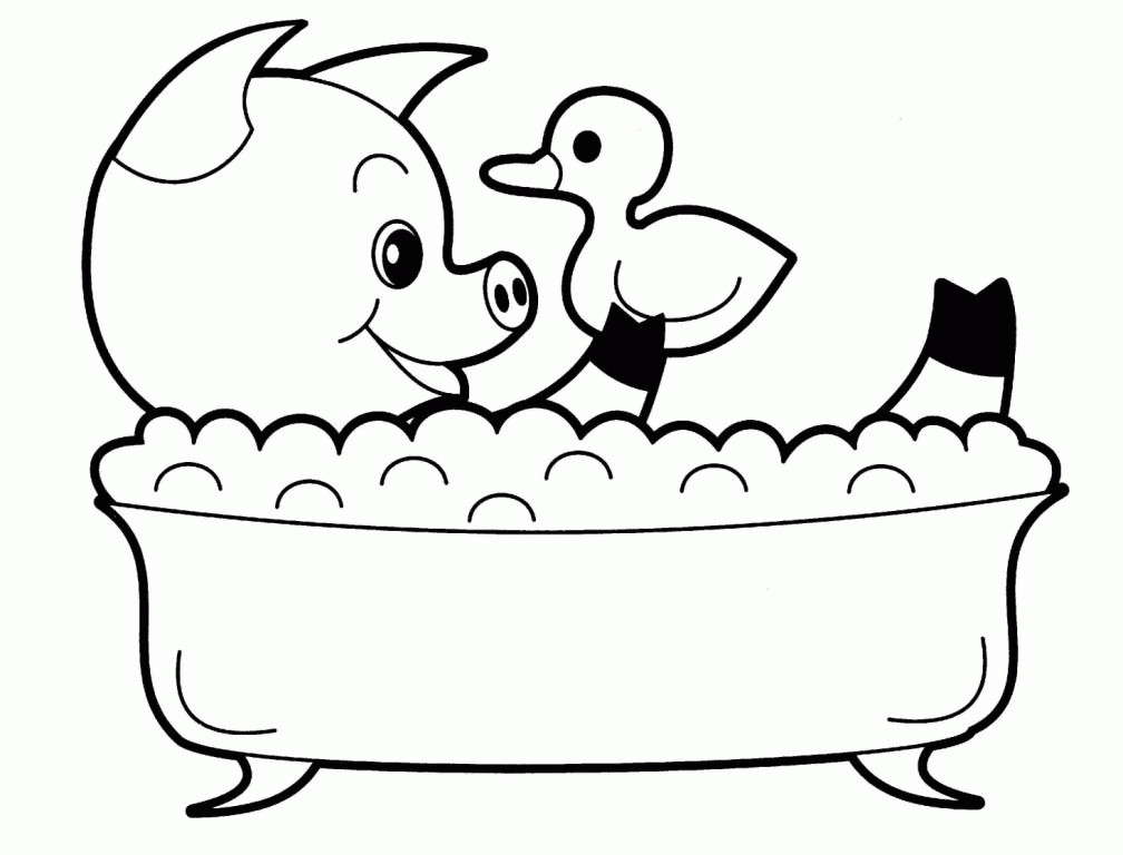 Cute Baby Animal Coloring Pages
 Cute Baby Cartoon Animals Coloring Pages Coloring Home