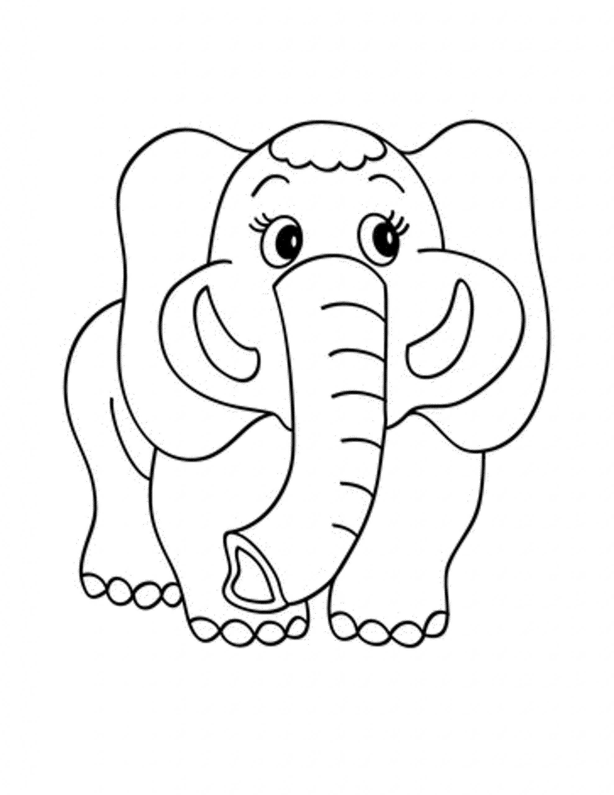 Cute Baby Elephant Coloring Pages
 Baby Elephant Coloring Pages at GetColorings