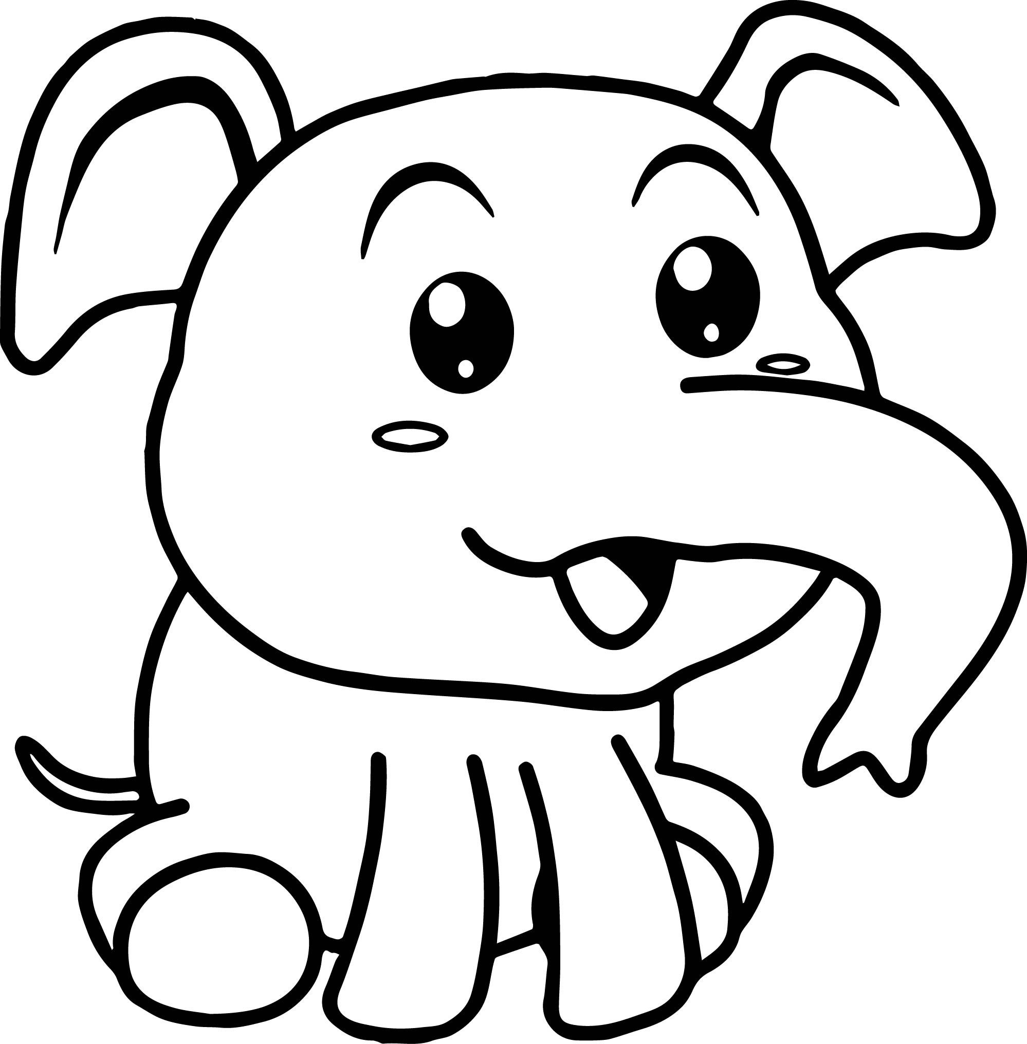Cute Baby Elephant Coloring Pages
 Cute Baby Elephant Coloring Page