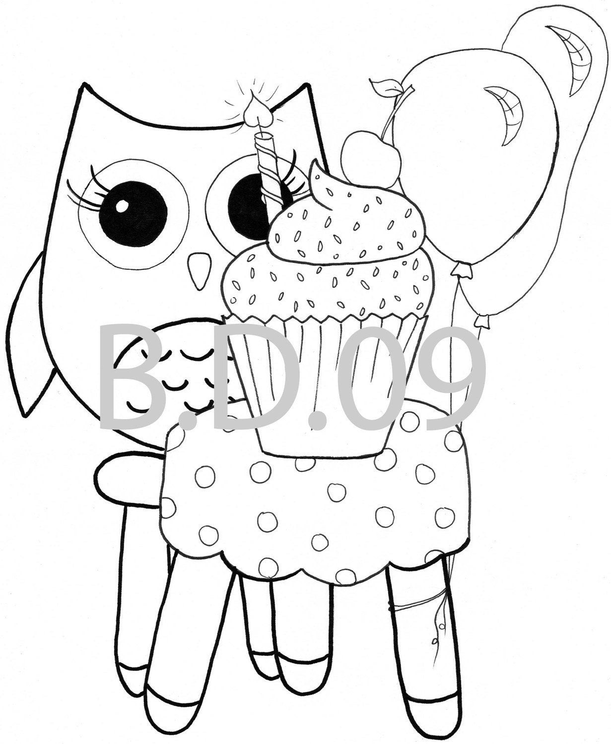 Cute Baby Owl Coloring Pages
 Coloring pages Owl Themed 10 pc