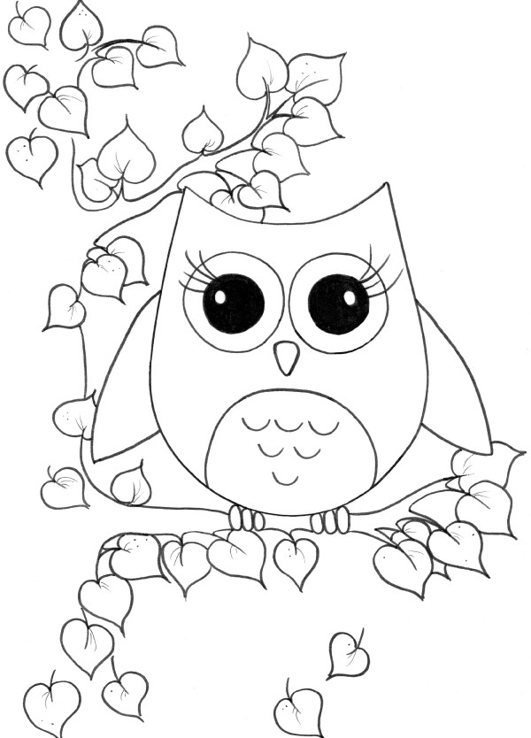 Cute Baby Owl Coloring Pages
 Beautiful Owl Child Coloring Pages Owl Coloring Pages