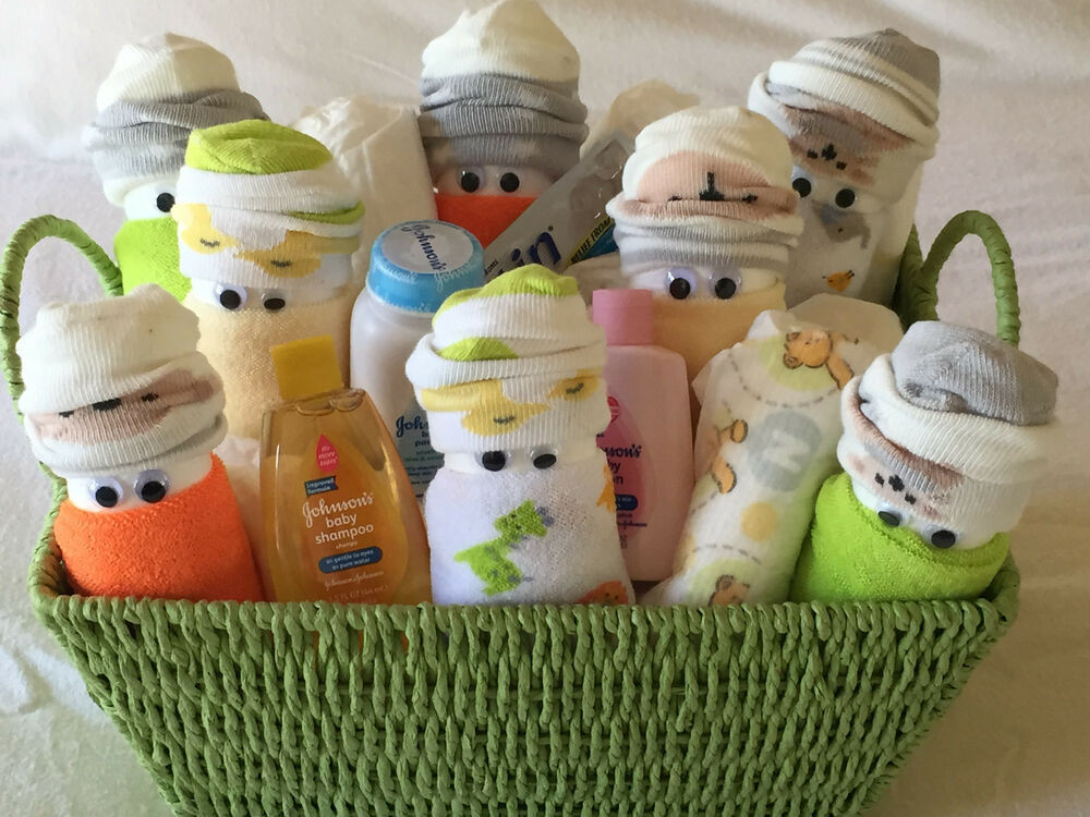 Cute Baby Shower Gift Basket Ideas
 Med DIAPER BABIES GIFT BASKET Baby Shower Newborn